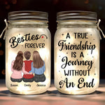 Custom Mason Jar Light - Personalized Christmas Best Friend Birthday Gifts For Women, Besties, Sisters, BFF - We Rock This World