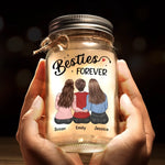 Custom Mason Jar Light - Personalized Christmas Best Friend Birthday Gifts For Women, Besties, Sisters, BFF - We Rock This World