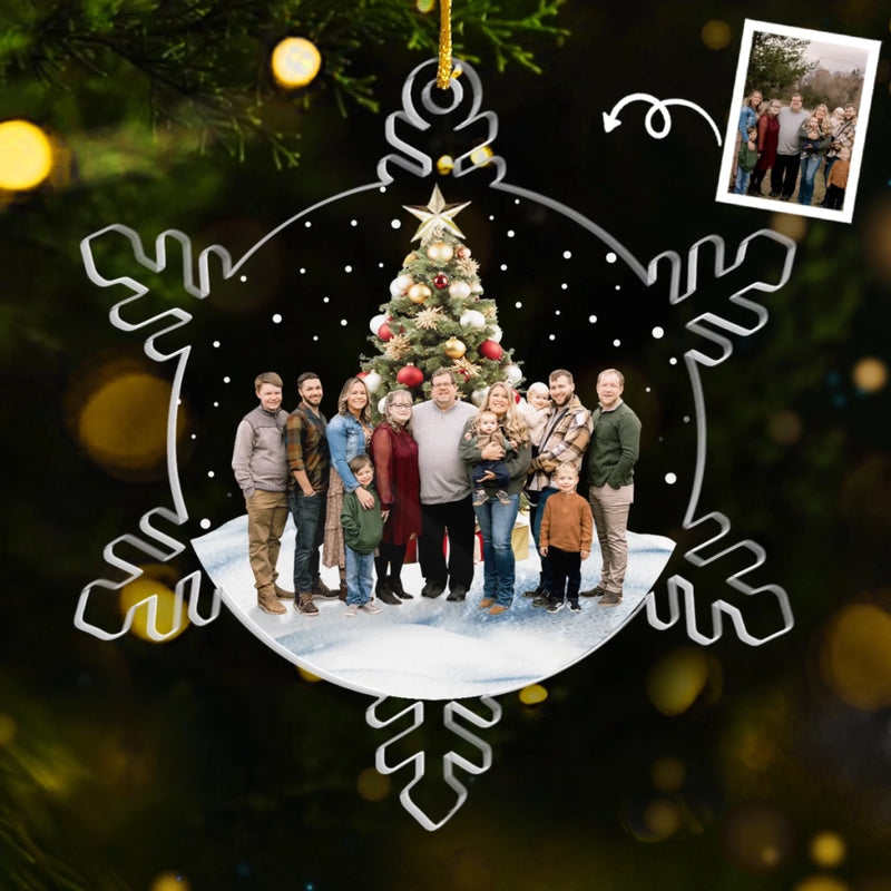 Custom Photo Acrylic Ornament - Personalized Christmas Birthday Gifts For Mom, Dad, Kids - Memories Made Together, Kept Forever
