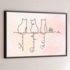 Custom Horizontal Poster - Personalized Pet Memorial Sympathy Gifts For Cats - Always With Us In Spirit