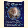 Custom Photo Blanket - Personalized Christmas Memorial Sympathy Gifts For Loss Of Mom, Dad - Love Never Ends, Only Grows Stronger