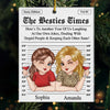 Custom Acrylic Ornament - Personalized Christmas Best Friend Birthday Gifts For Women, Besties, Sisters, BFF - Together, No Matter The Weather