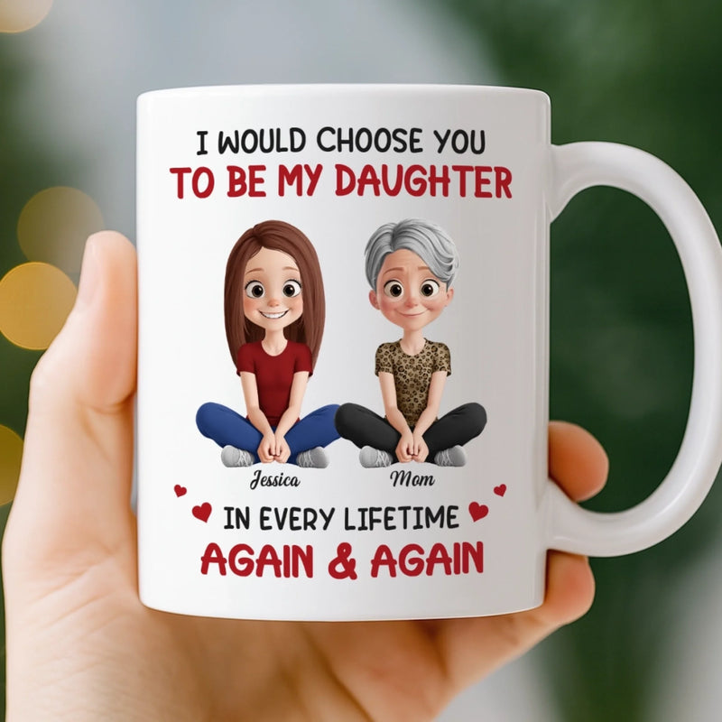 Custom Mug - Personalized Birthday Gifts For Mom, Daughter - No Bond Like A Mother And Daughter Bond