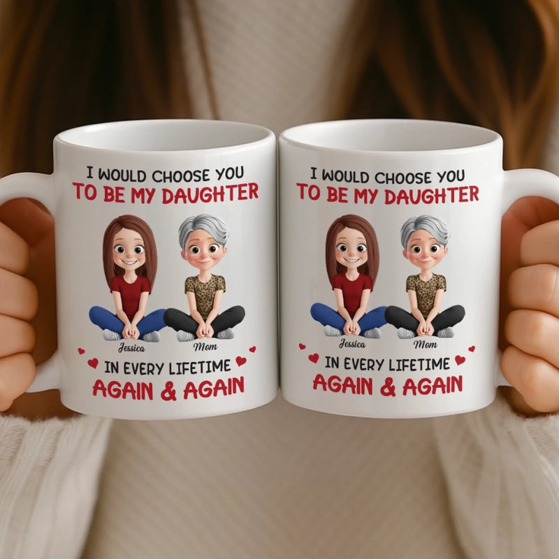 Custom Mug - Personalized Birthday Gifts For Mom, Daughter - No Bond Like A Mother And Daughter Bond