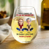 Custom Wine Glass - Personalized Birthday Gifts For Mom, Daughter - Daughter, You’re My Greatest Choice Ever