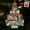 Custom Photo Acrylic Ornament - Personalized Christmas Birthday Gifts For Best Friends, Family, Coworker, Work Bestie, Husband And Wife, Dog Cat Lovers - Happiness Hung On The Tree