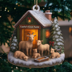 Custom Wood Ornament - Personalized Christmas Birthday Gifts For Women, Men - Stay Cozy, Stay Goaty