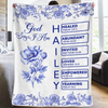 Custom Blanket - Personalized Best Friend Birthday Gifts For Women, Besties, Sisters, BFF, Family, Yourself - God Says You Are