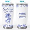 Custom Tumbler - Personalized Best Friend Birthday Gifts For Women, Besties, Sisters, BFF, Family, Yourself - God Says I Am