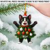 Custom Photo Acrylic Ornament - Personalized Christmas Birthday Gifts For Dog Cat Lovers, Dog Dad And Mom, Cat Owners - Festive Fur Real