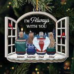 Custom Acrylic Ornament - Personalized Christmas Memorial Sympathy Gifts For Loss Of Mom, Dad - Forever With You