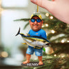 Custom Photo Acrylic Ornament - Personalized Christmas Birthday Fishing Gifts For Fisherman - Fishing Is My Cardio