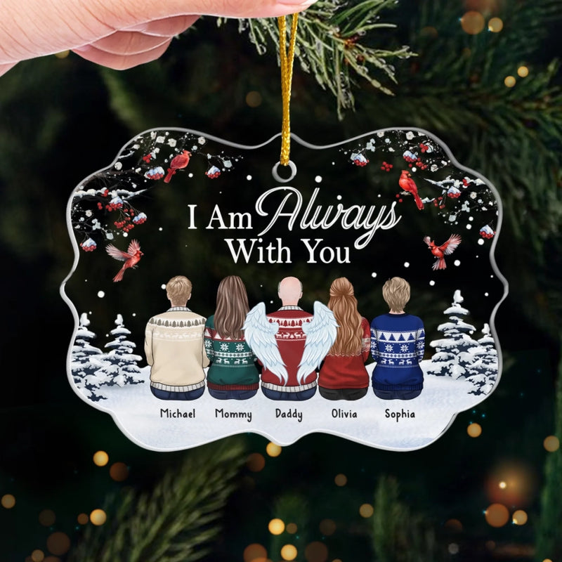 Custom Acrylic Ornament - Personalized Christmas Memorial Sympathy Gifts For Loss Of Mom, Dad - Your Spirit Lives On