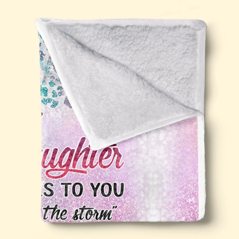 Custom Blanket - Personalized Birthday Gifts For Mom, Daughter - Daughters Are Far More Precious Than Jewels
