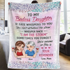 Custom Blanket - Personalized Birthday Gifts For Mom, Daughter - Daughters Are Far More Precious Than Jewels