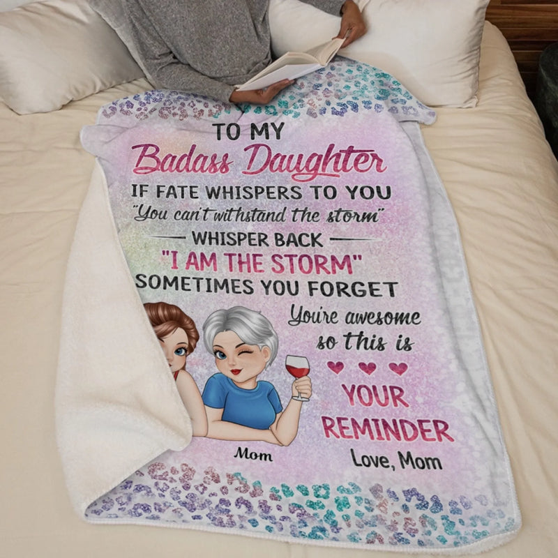 Custom Blanket - Personalized Birthday Gifts For Mom, Daughter - Daughters Are Far More Precious Than Jewels