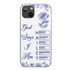 Custom Clear Phone Case - Personalized Best Friend Birthday Gifts For Women, Besties, Sisters, BFF - Each Letter, A Gift Of God