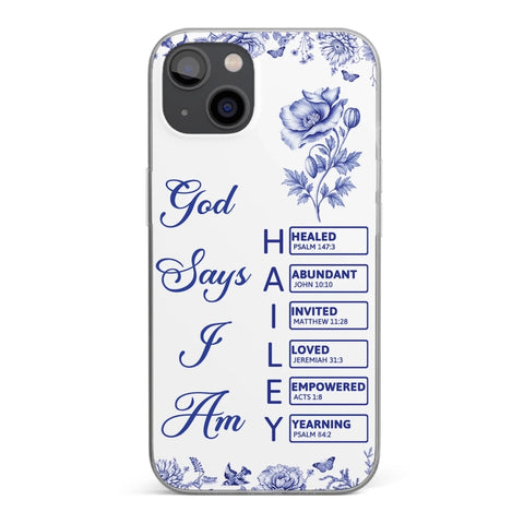 Custom Clear Phone Case - Personalized Best Friend Birthday Gifts For Women, Besties, Sisters, BFF - Each Letter, A Gift Of God