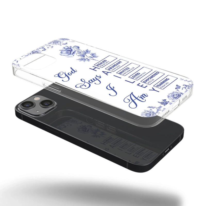 Custom Clear Phone Case - Personalized Best Friend Birthday Gifts For Women, Besties, Sisters, BFF - Each Letter, A Gift Of God