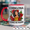 Custom Accent Mug - Personalized Hispanic Month Birthday Gifts For Hispanics And Latinos, Women - Strong Like Roses, Bold Like Me