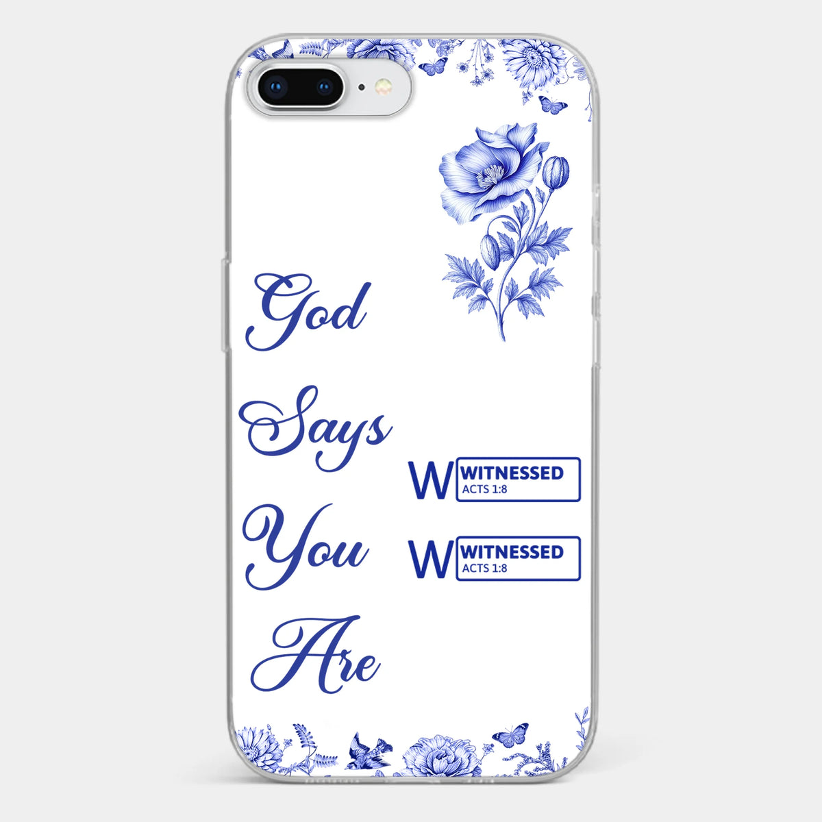 Custom Clear Phone Case - Personalized Best Friend Birthday Gifts For Women, Besties, Sisters, BFF - Each Letter, A Gift Of God