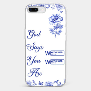 Custom Clear Phone Case - Personalized Best Friend Birthday Gifts For Women, Besties, Sisters, BFF - Each Letter, A Gift Of God