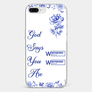 Custom Clear Phone Case - Personalized Best Friend Birthday Gifts For Women, Besties, Sisters, BFF - Each Letter, A Gift Of God