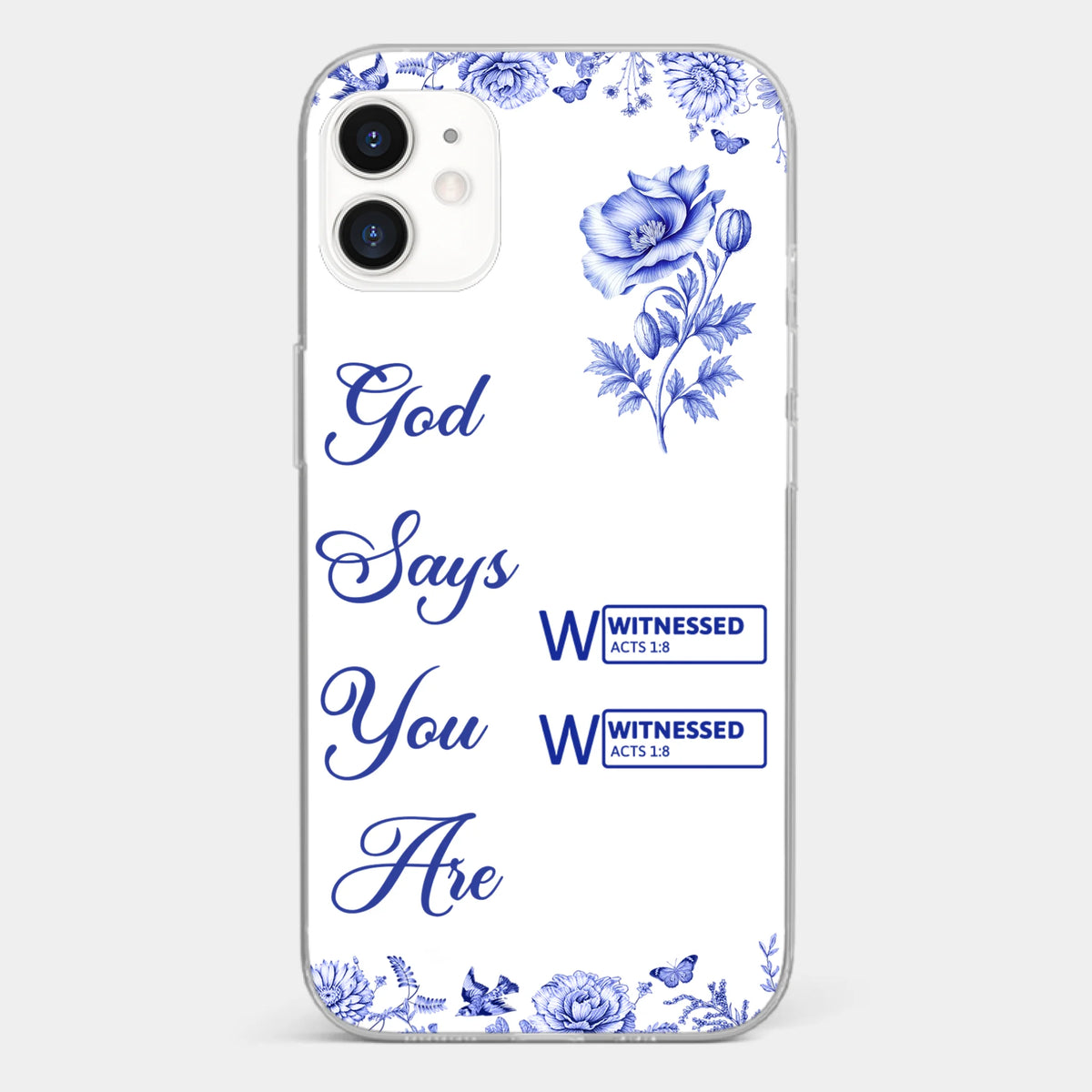 Custom Clear Phone Case - Personalized Best Friend Birthday Gifts For Women, Besties, Sisters, BFF - Each Letter, A Gift Of God