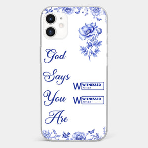 Custom Clear Phone Case - Personalized Best Friend Birthday Gifts For Women, Besties, Sisters, BFF - Each Letter, A Gift Of God