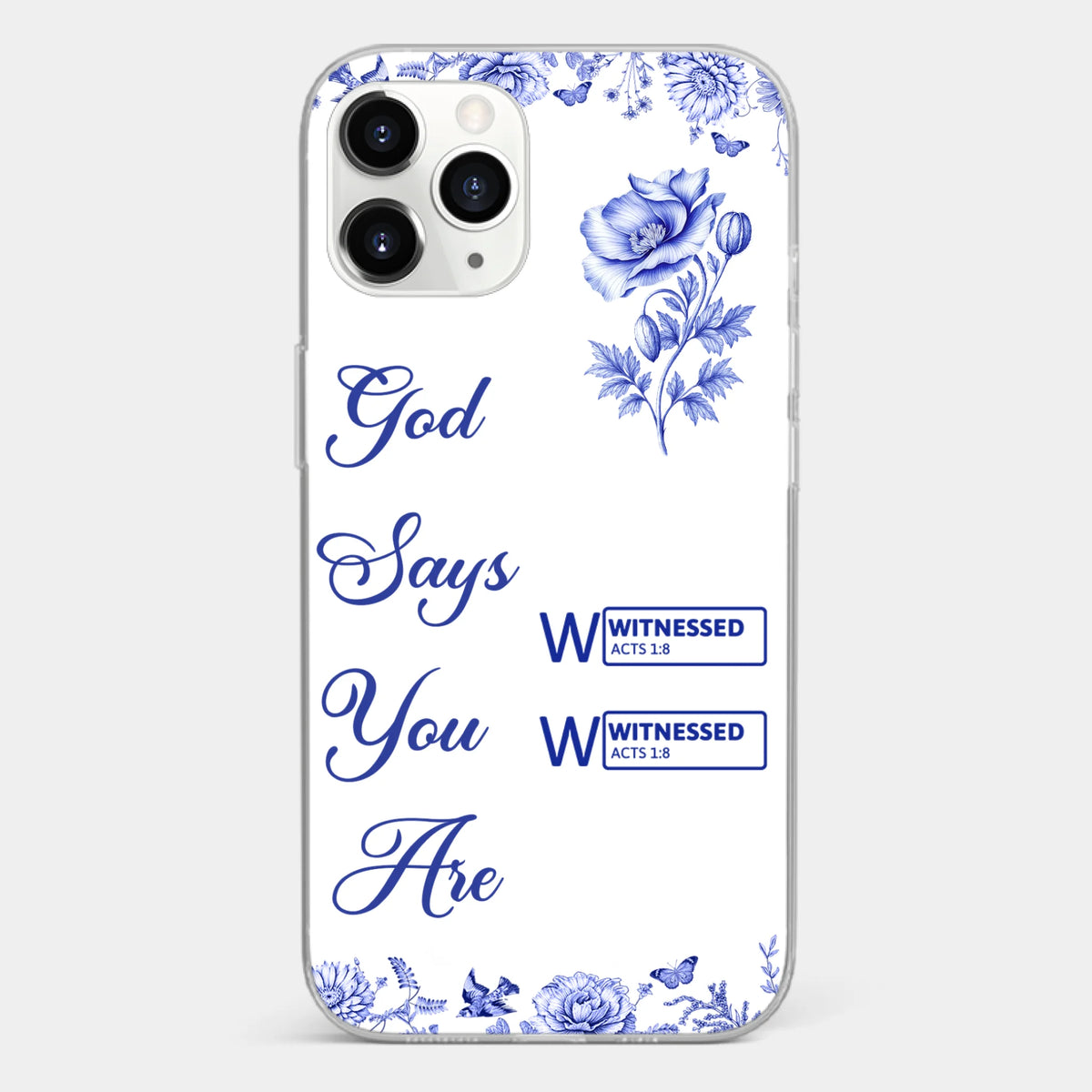 Custom Clear Phone Case - Personalized Best Friend Birthday Gifts For Women, Besties, Sisters, BFF - Each Letter, A Gift Of God