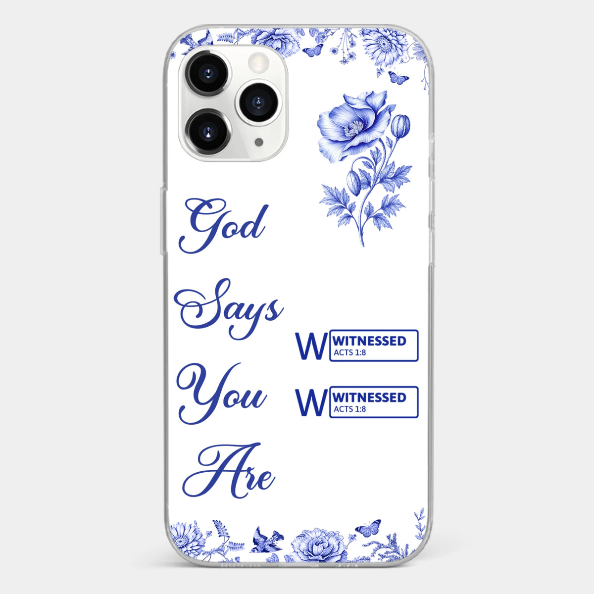 Custom Clear Phone Case - Personalized Best Friend Birthday Gifts For Women, Besties, Sisters, BFF - Each Letter, A Gift Of God
