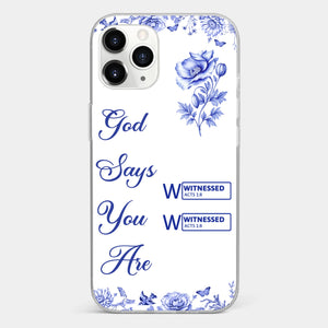 Custom Clear Phone Case - Personalized Best Friend Birthday Gifts For Women, Besties, Sisters, BFF - Each Letter, A Gift Of God