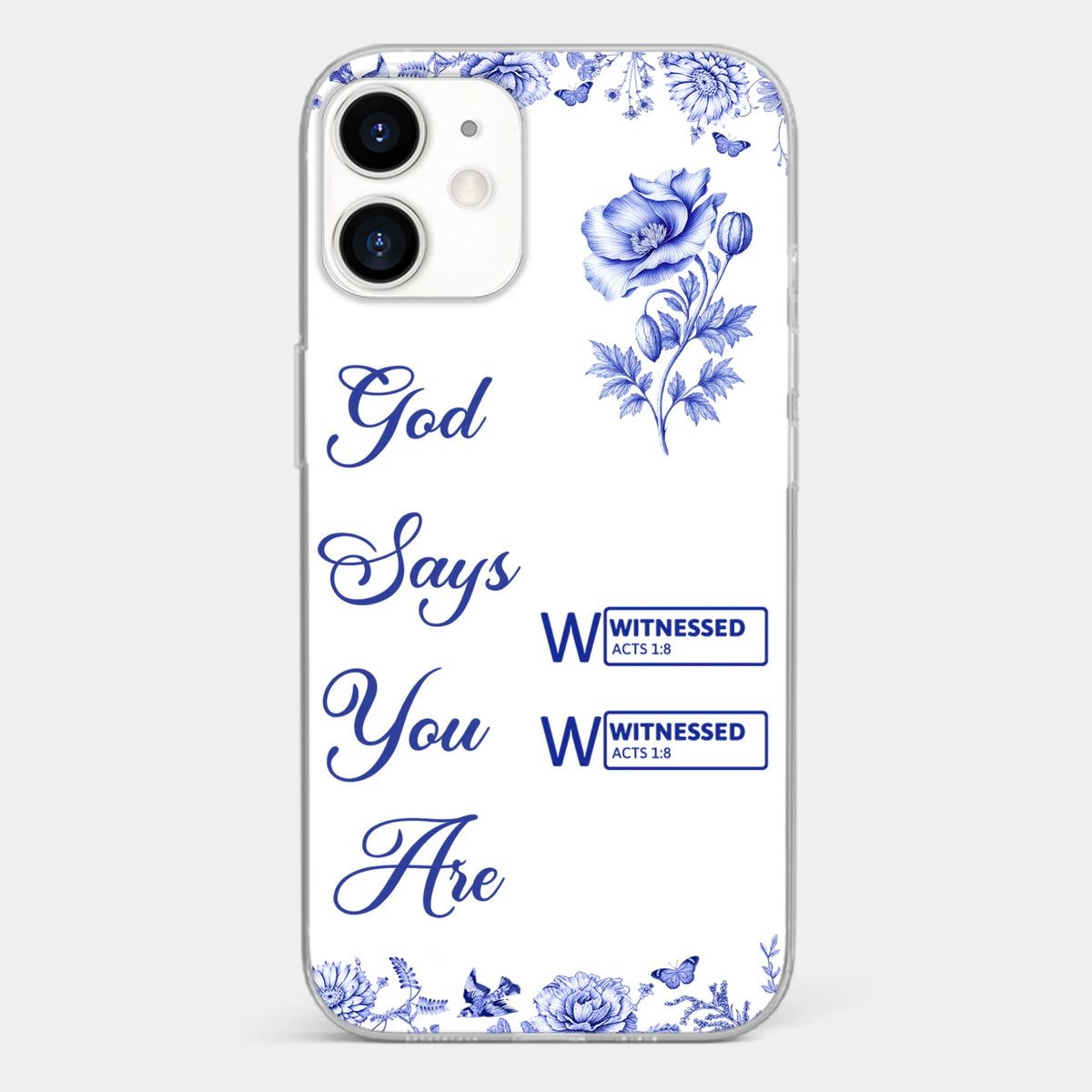 Custom Clear Phone Case - Personalized Best Friend Birthday Gifts For Women, Besties, Sisters, BFF - Each Letter, A Gift Of God