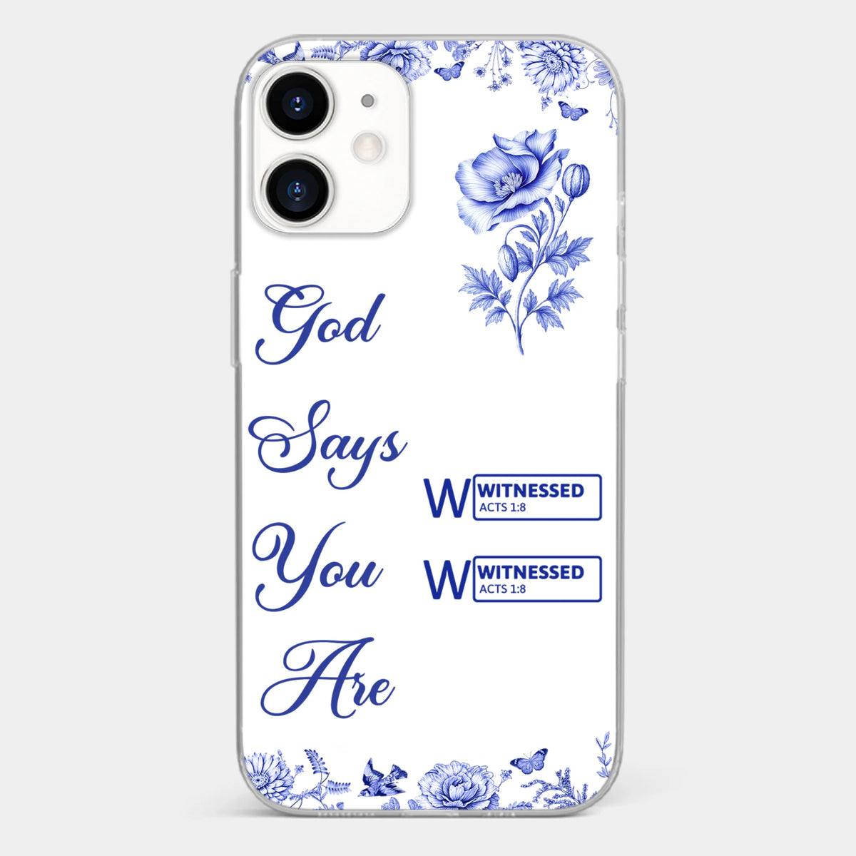 Custom Clear Phone Case - Personalized Best Friend Birthday Gifts For Women, Besties, Sisters, BFF - Each Letter, A Gift Of God