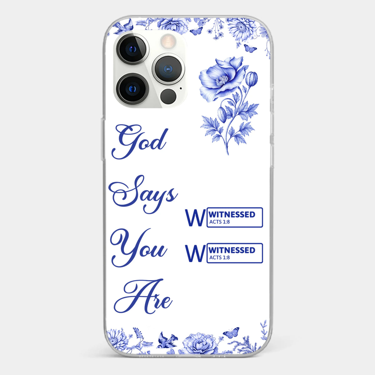 Custom Clear Phone Case - Personalized Best Friend Birthday Gifts For Women, Besties, Sisters, BFF - Each Letter, A Gift Of God
