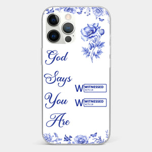 Custom Clear Phone Case - Personalized Best Friend Birthday Gifts For Women, Besties, Sisters, BFF - Each Letter, A Gift Of God