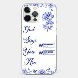 Custom Clear Phone Case - Personalized Best Friend Birthday Gifts For Women, Besties, Sisters, BFF - Each Letter, A Gift Of God