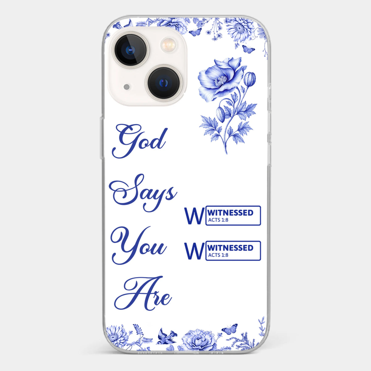 Custom Clear Phone Case - Personalized Best Friend Birthday Gifts For Women, Besties, Sisters, BFF - Each Letter, A Gift Of God