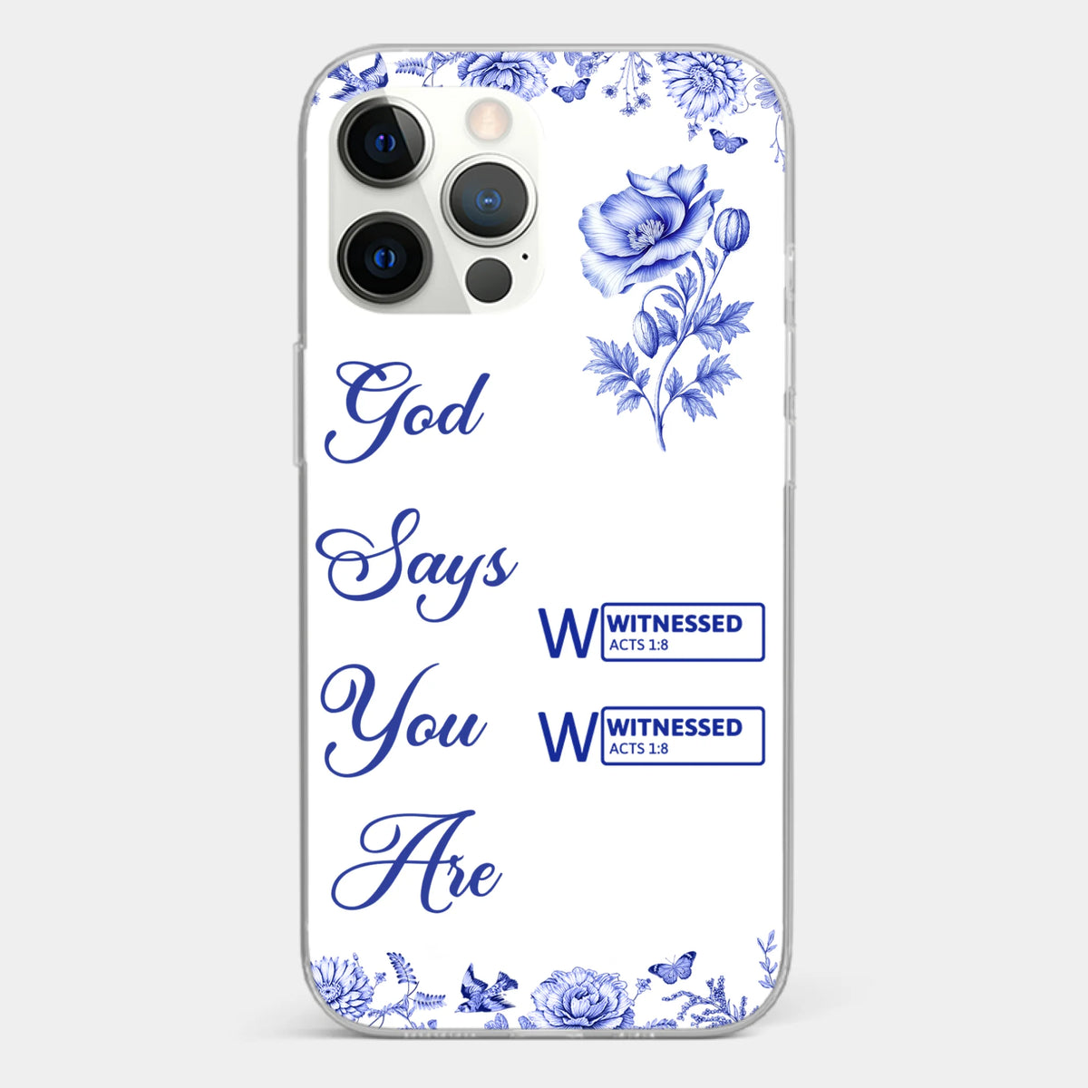 Custom Clear Phone Case - Personalized Best Friend Birthday Gifts For Women, Besties, Sisters, BFF - Each Letter, A Gift Of God