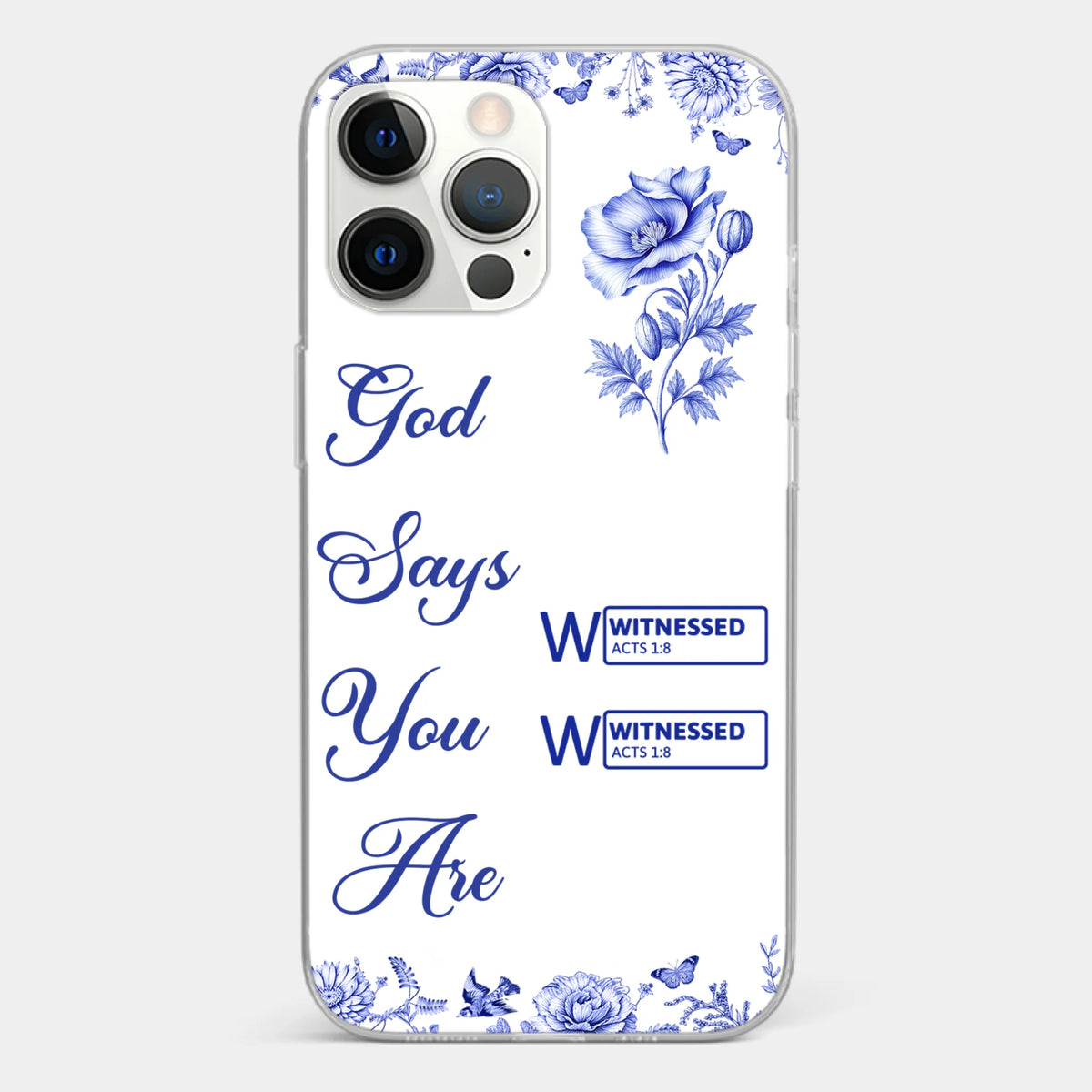 Custom Clear Phone Case - Personalized Best Friend Birthday Gifts For Women, Besties, Sisters, BFF - Each Letter, A Gift Of God