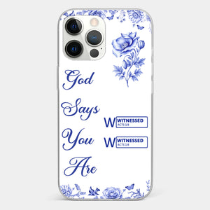 Custom Clear Phone Case - Personalized Best Friend Birthday Gifts For Women, Besties, Sisters, BFF - Each Letter, A Gift Of God