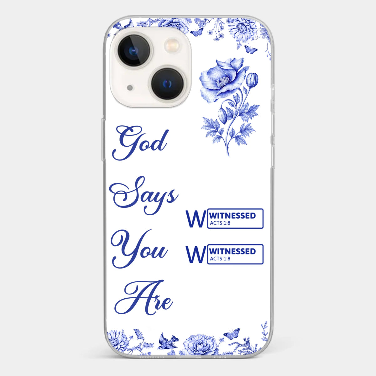 Custom Clear Phone Case - Personalized Best Friend Birthday Gifts For Women, Besties, Sisters, BFF - Each Letter, A Gift Of God