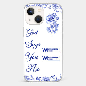 Custom Clear Phone Case - Personalized Best Friend Birthday Gifts For Women, Besties, Sisters, BFF - Each Letter, A Gift Of God