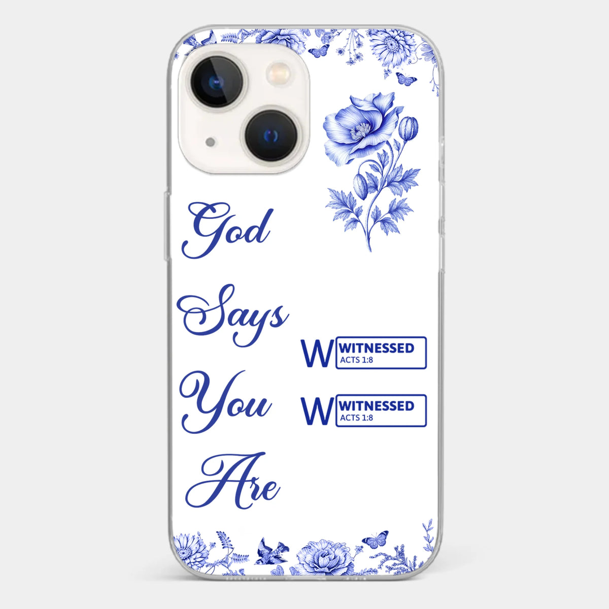 Custom Clear Phone Case - Personalized Best Friend Birthday Gifts For Women, Besties, Sisters, BFF - Each Letter, A Gift Of God