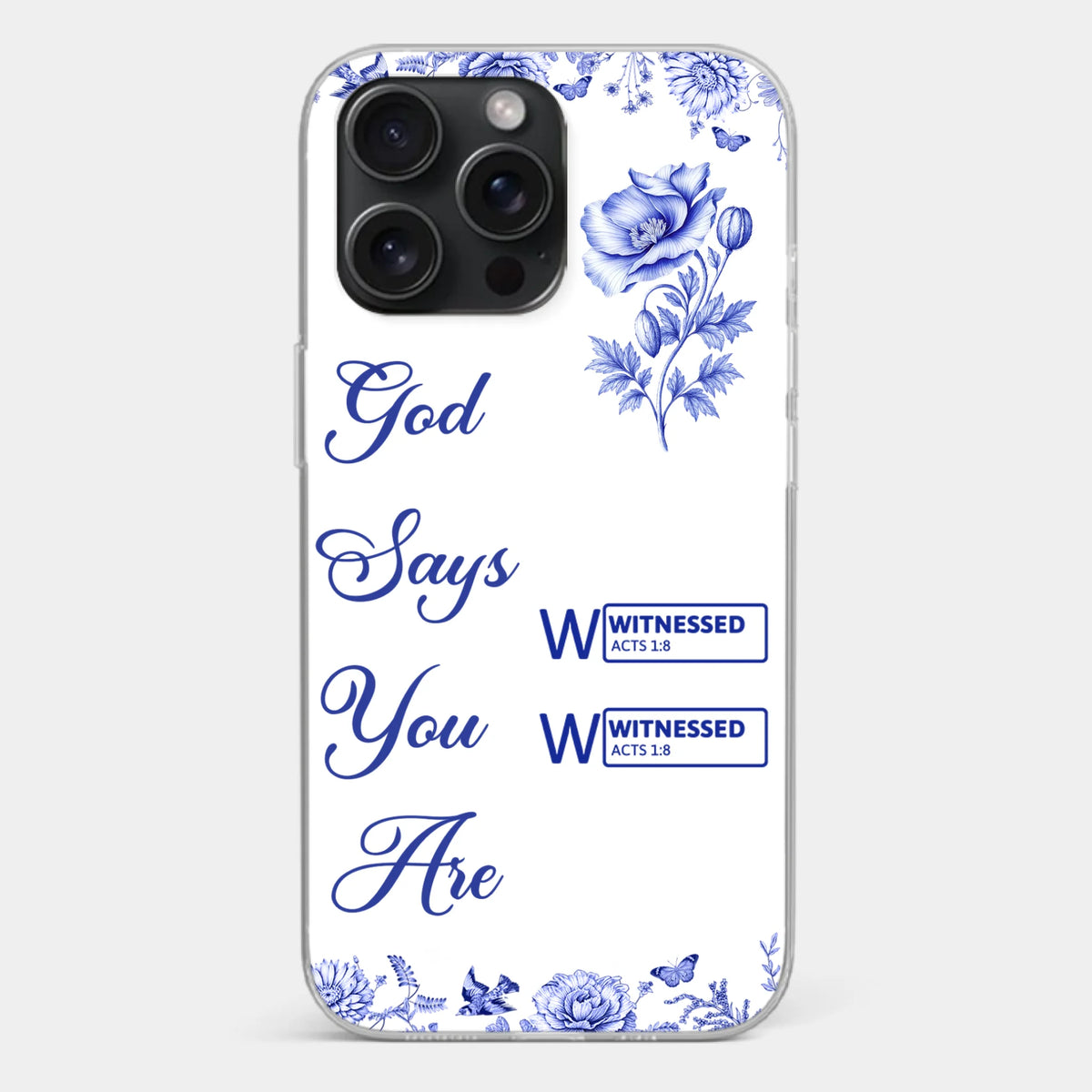 Custom Clear Phone Case - Personalized Best Friend Birthday Gifts For Women, Besties, Sisters, BFF - Each Letter, A Gift Of God