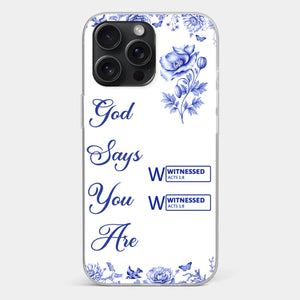 Custom Clear Phone Case - Personalized Best Friend Birthday Gifts For Women, Besties, Sisters, BFF - Each Letter, A Gift Of God