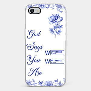 Custom Clear Phone Case - Personalized Best Friend Birthday Gifts For Women, Besties, Sisters, BFF - Each Letter, A Gift Of God