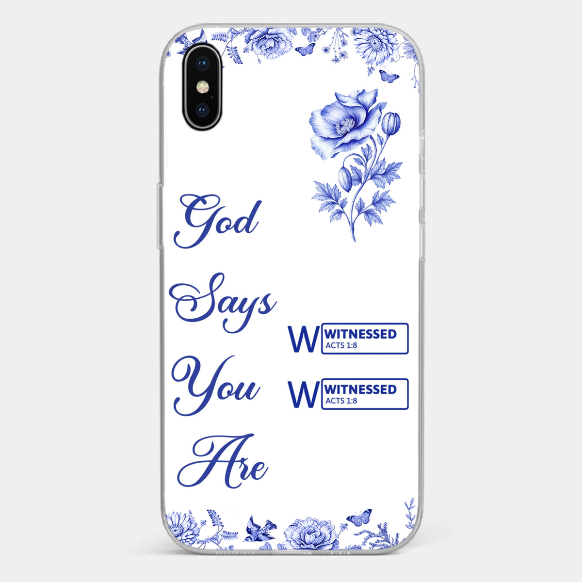 Custom Clear Phone Case - Personalized Best Friend Birthday Gifts For Women, Besties, Sisters, BFF - Each Letter, A Gift Of God