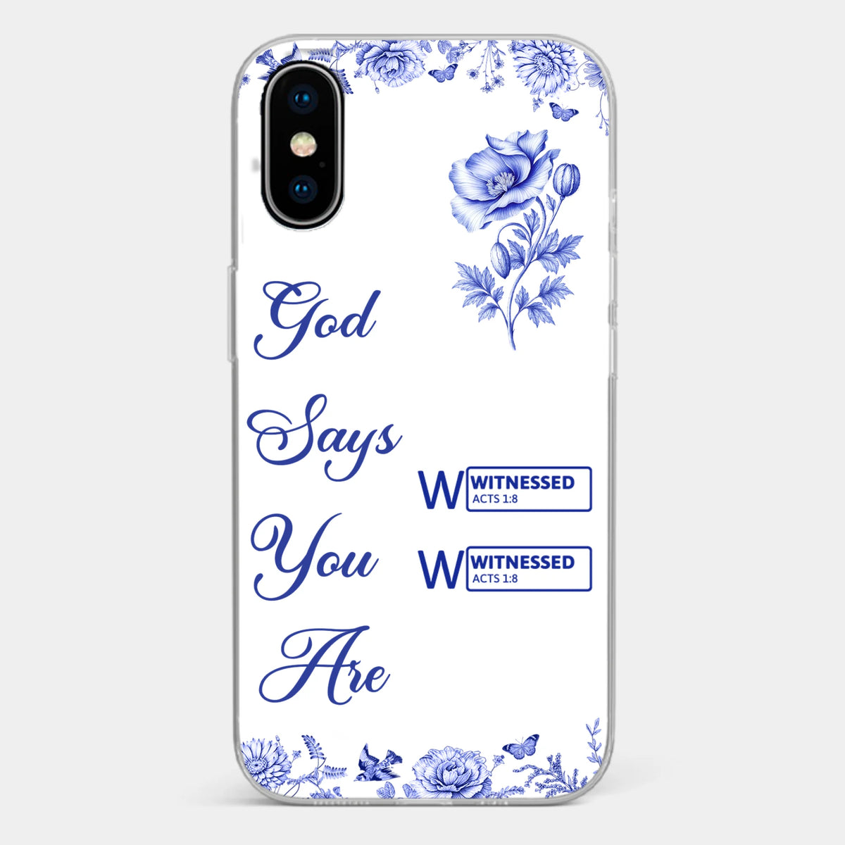 Custom Clear Phone Case - Personalized Best Friend Birthday Gifts For Women, Besties, Sisters, BFF - Each Letter, A Gift Of God