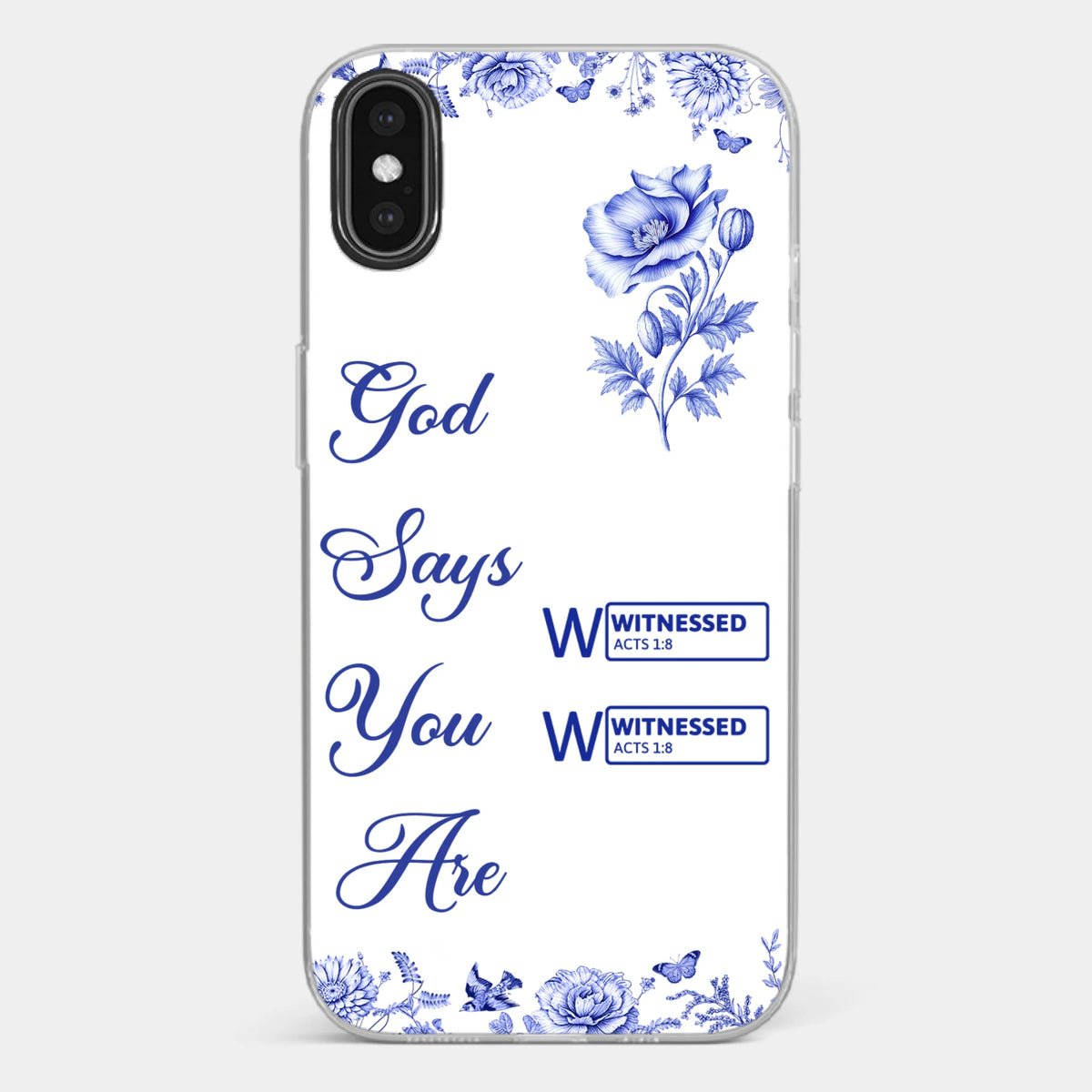 Custom Clear Phone Case - Personalized Best Friend Birthday Gifts For Women, Besties, Sisters, BFF - Each Letter, A Gift Of God